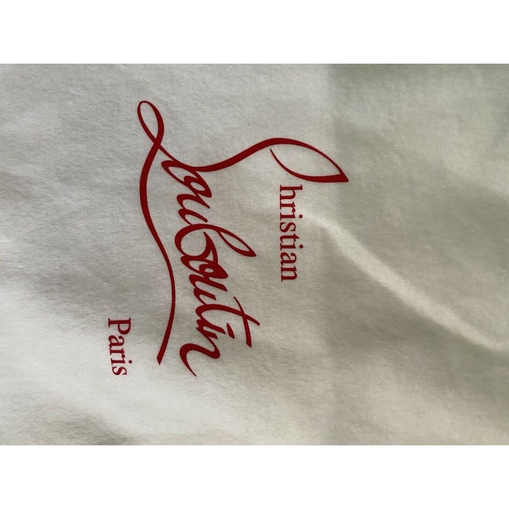 Christian Louboutin Drawstring Dust bag White 15" X 11.5'' - Picture 2 of 4